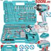 Total THKTHP31522 Σετ Μπουλονόκλειδο Μπαταρίας Li-ion 20V / 500Nm / 4Ah / 1 Μπαταρία 152 Τεμάχια