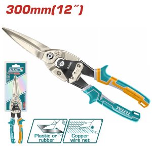 Total THT525106 Ψαλίδι Λαμαρίνας Ίσιο Μακριάς Σιαγόνας Μήκους 300mm