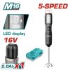 Total TJB048K Μπλέντερ Χειρός Μπαταρίας Li-ion 16V / 2Ah / 1 Μπαταρία