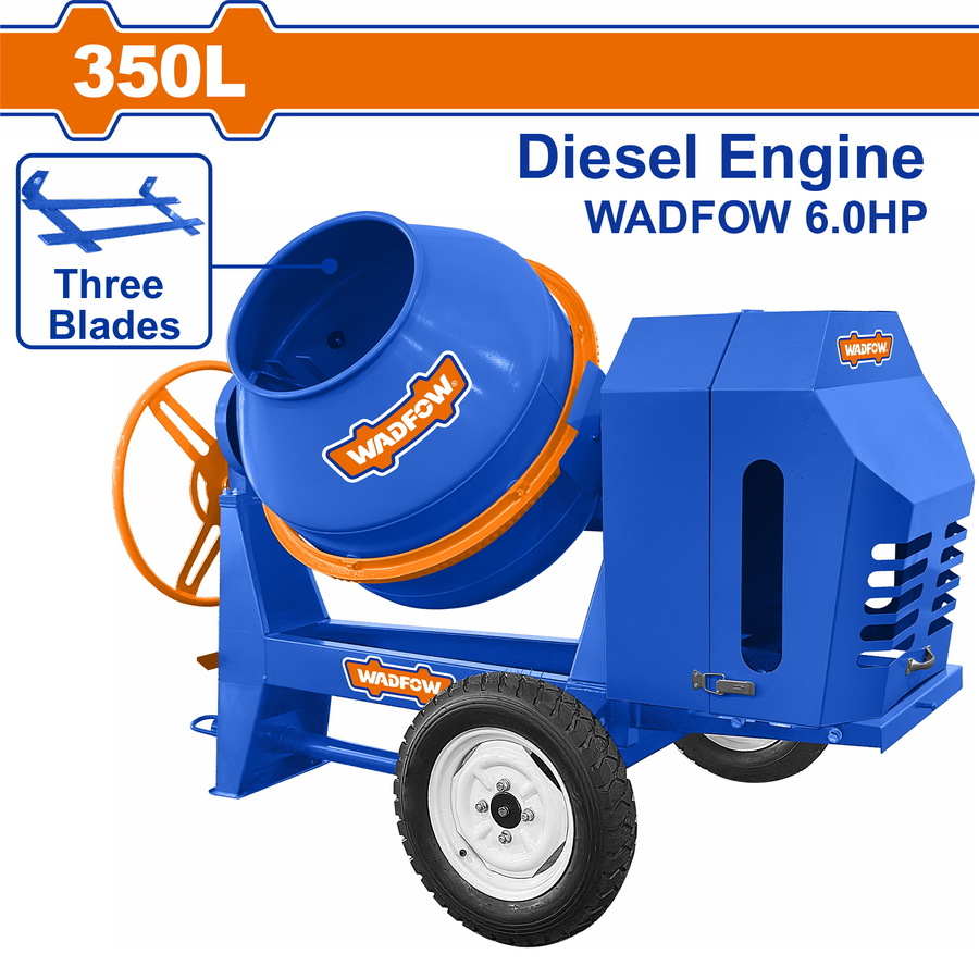 Wadfow WCM3U906 Μπετονιέρα Diesel 350Lit / 296cc / 6HP
