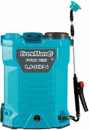 Cresman Pro-16S Ψεκαστήρας Πλάτης 12V με Μπαταρία 8Ah με Χωρητικότητα 16lt 4.2bar
