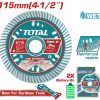 Total TAC061151 Διαμαντόδισκος Υγρής Κοπής 115 Χ 22.2mm Χ 1.6mm Λεπτός