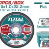 Total TAC20111550 Δίσκος Κοπής Inox / Μετάλλου 115 Χ 1mm 50 Τεμάχια Σε Πλαστικό Κουτάκι