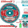 Total TAC2152301 Διαμαντόδισκος Υγρής Κοπής 230 Χ 22.2mm Χ 2.4mm Λεπτός Total TAC2152301 Διαμαντόδισκος Υγρής Κοπής 230 Χ 22.2mm Χ 2.4mm Λεπτός
