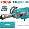 Total TH217068 Κρουστικό Κατεδαφιστικό Ρεύματος 1700W με Υποδοχή HEX