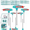 Total THHW80836 Σετ 8 Κλειδιά Torx σε Σχήμα Ταφ Τ10-Τ50