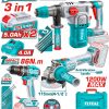 Total TOSLI251195E Σετ Κρουστικό Δραπανοκατσάβιδο & Γωνιακός Τροχός & Πνευματικό Πιστολέτο Μπαταρίας Li-ion 20V
