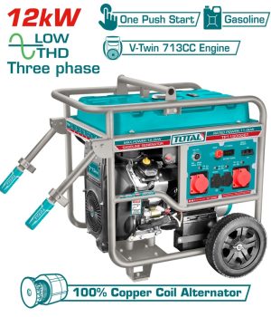 Total TP1150006T Γεννήτρια Βενζίνης 12.000W Τριφασική