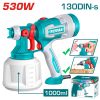 Total TT4506E Ηλεκτρικό Πιστόλι Βαφής 530W / 1000ml (Με λειτουργία φυσητήρα)