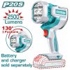 Total TWLI20885 Προβολέας Μπαταρίας LED Li-ion 20V / 22.5W / 2.500 Lumens Χωρίς Μπαταρία & Φορτιστή
