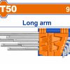 Wadfow WHK3291 Κλειδί Torx Μακριά T10-T50 9 Τεμάχια