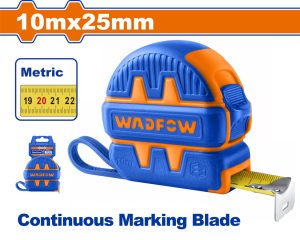 Wadfow WMT1251 Μετροταινία με Αυτόματη Επαναφορά 10m X 25mm Μετρικό