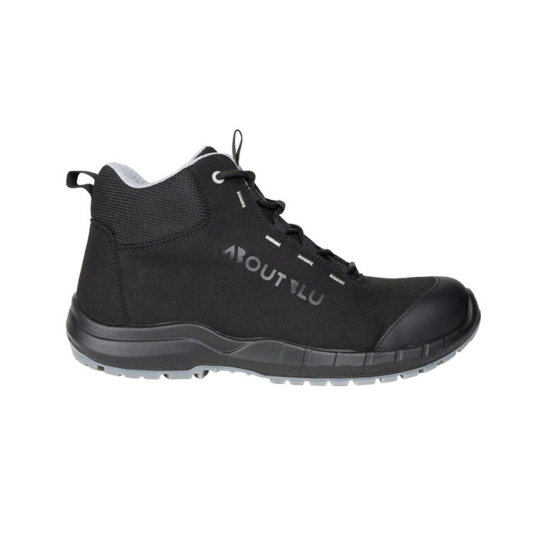 Μποτάκι Ασφαλείας AboutBlu Dynamo Black Grey Mid S3S FO SC CR SR ESD