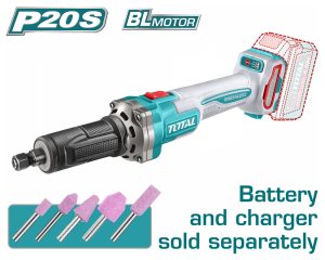 Total TDGLI2001 Λειαντήρας Ισιος Μπαταρίας Li-ion 20V Χωρίς Μπαταρία & Φορτιστή Brushless Motor