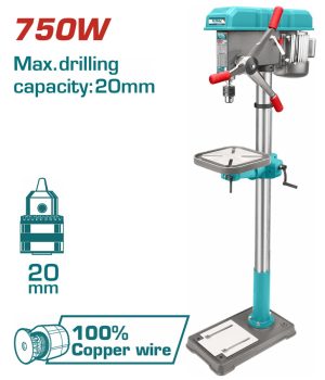 Total TDP207505 Κολωνάτο Δράπανο 750W / 1.60m
