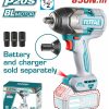 Total TIWLI20851 Μπουλονόκλειδο Μπαταρίας Li-ion 20V / 850Nm BL Motor χωρίς Μπαταρία & Φορτιστή