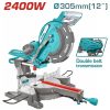 Total TS42183057 Φαλτσοπρίονο Ξύλου με Πάγκο RADIAL 2.400W / Φ-305mm