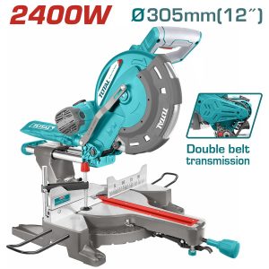 Total TS42183057 Φαλτσοπρίονο Ξύλου με Πάγκο RADIAL 2.400W / Φ-305mm