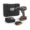 Cat DX12 Set Δραπανοκατσάβιδο κρουστικό Li-ion 18V 2x2Ah