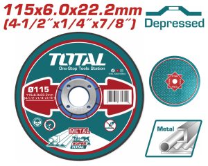 Total TAC2231151 Δίσκος Λείανσης Μετάλλου Φ - 115 Χ 6mm