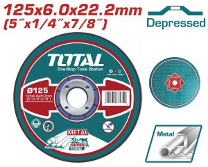 Total TAC2231251 Δίσκος Λείανσης Μετάλλου Φ - 125 Χ 6mm