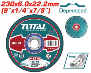 Total TAC2232301 Δίσκος Λείανσης Μετάλλου Φ - 230 Χ 6mm