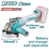 Total TAGLI212027E Γωνιακός Τροχός Μπαταρίας Li-ion 20V / 125mm Χωρίς Μπαταρία & Φορτιστή Brushless Motor Total TAGLI212027E Γωνιακός Τροχός Μπαταρίας Li-ion 20V / 125mm Χωρίς Μπαταρία & Φορτιστή Brushless Motor