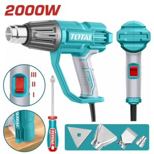 Total TB20078 Πιστόλι Θερμού Αέρα 2000W με Ρύθμιση Θερμοκρασίας εως και 450°C