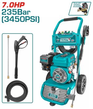 Total TGT250206 Πλυστικό Βενζίνης Νερού 212cc 7hp με Πίεση 238bar 212cc / 7HP