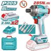 Total TIRLI2028E Παλμικό Κατσαβίδι Μπαταρίας Li-ion 20V / 2Ah / 285Nm / 2 Μπαταρίες BL Motor