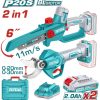 Total TOSLI250795E Σετ Αλυσοπρίονο & Ψαλίδι Κλαδέματος Li-ion 20V / 2Ah / 2 Μπαταριες Brushless Motor Total TOSLI250795E Σετ Αλυσοπρίονο & Ψαλίδι Κλαδέματος Li-ion 20V / 2Ah / 2 Μπαταριες Brushless Motor