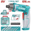 Total TSDLI08025 Κατσαβίδι Μπαταρίας Li-ion 8V / 1.5Ah Type-C