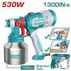 Total TT45061E Ηλεκτρικό Πιστόλι Βαφής Inox 530W / 1000ml (Με λειτουργία φυσητήρα)