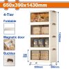 Wadfow WFCB2165 Ντουλάπα Πτυσσόμενη Πλαστική 650 X 390 X 1430mm Wadfow WFCB2165 Ντουλάπα Πτυσσόμενη Πλαστική 650 X 390 X 1430mm