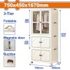 Wadfow WFCB3175 Ντουλάπα Πτυσσόμενη Πλαστική 750 X 450 X 1670mm Wadfow WFCB3175 Ντουλάπα Πτυσσόμενη Πλαστική 750 X 450 X 1670mm