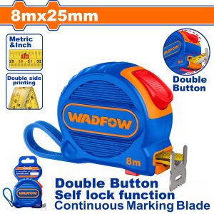 Wadfow WMT2240 Μετροταινία 8m X 25mm Μετρικό & Ίντσα