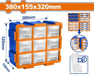 Wadfow WTB8331 Συρταριέρα Εργαλείων Πλαστική Π38xΒ15.5xΥ32εκ.