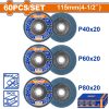 Wadfow WYL1355 Σετ Πολύπτερα Γυαλίσματος 115mm 60 Τεμάχια Wadfow WYL1355 Σετ Πολύπτερα Γυαλίσματος 115mm 60 Τεμάχια