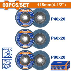Wadfow WYL1355 Σετ Πολύπτερα Γυαλίσματος 115mm 60 Τεμάχια