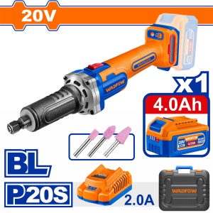Wadfow WZY1501 Λειαντήρας Ισιος Μπαταρίας Li-ion 20V / 4Ah / 1 Μπαταρία Brushless Motor