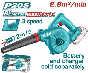 Total TABLI2068 Φυσητήρας Χειρός Μπαταρίας Li-ion 20V Χωρίς Μπαταρία & Φορτιστή Brushless Motor