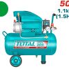 Total TC255061E Αεροσυμπιεστής Λαδιού 1.1kW / 1.5HP / 50Lit