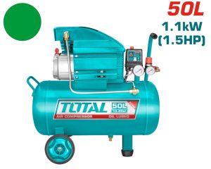Total TC255061E Αεροσυμπιεστής Λαδιού 1.1kW / 1.5HP / 50Lit