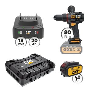 Cat Combo-31 Δραπανοκατσάβιδο DX13B, Πλαστική βαλίτσα