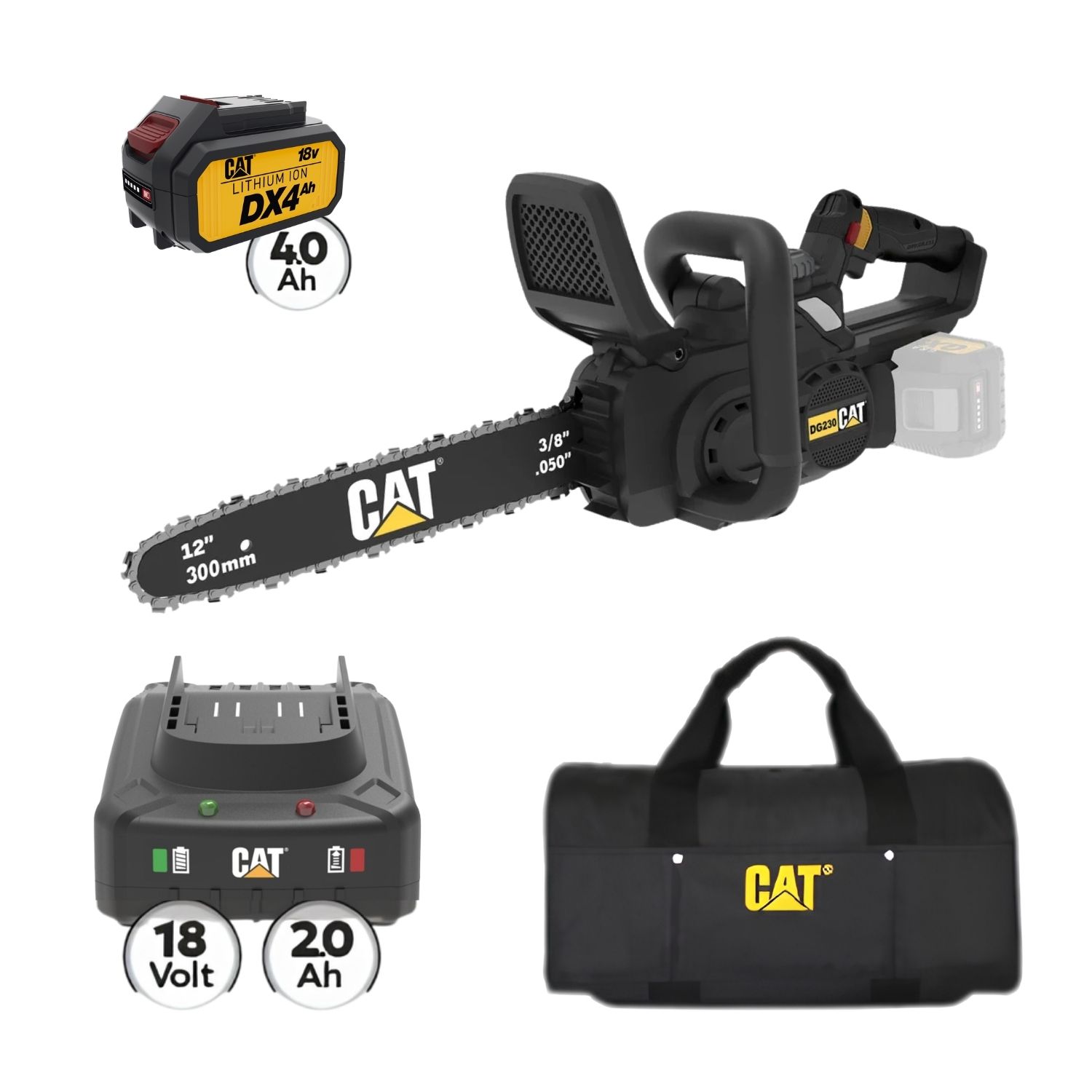Cat Combo-67 Αλυσοπρίονο DG230B, Τσάντα υφασμάτινη