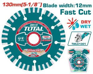 Total TAC2111301 Ανταλλακτικός Διαμαντόδισκος Φ-130mm X 20mm Για TWLC1301