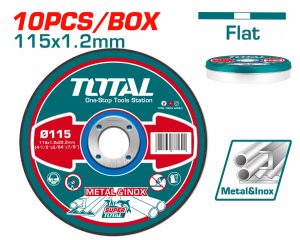 Total TAC2211155 Δίσκος Κοπής Ιnox - Μετάλλου 115 Χ 1.2mm Σε Μεταλλικό Κουτάκι