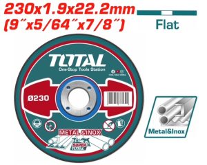 Total TAC2212303 Δίσκος Κοπής Inox - Μετάλλου 230 Χ 1.9mm