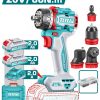 Total TDLI206686E Δραπανοκατσάβιδο Compact Με 4 Κεφαλές Μπαταρίας Li-ion 20V/66Nm/2Ah/ 2 Μπαταρίες Brushless Motor