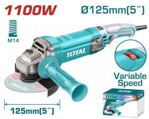 Total TG110125565E Τροχός Ρεύματος με Ρύθμιση Στροφών 1.100W - 125mm